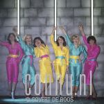 15-03-1979 First photoshoot Dolly Dots, Ria Brieffies, Angela Groothuizen, Anita Heilker, Angéla Kramers, Esther Oosterbeek and Patty Zomer at studio in Amsterdam, The Netherlands. Photo: Govert de Roos/Connu